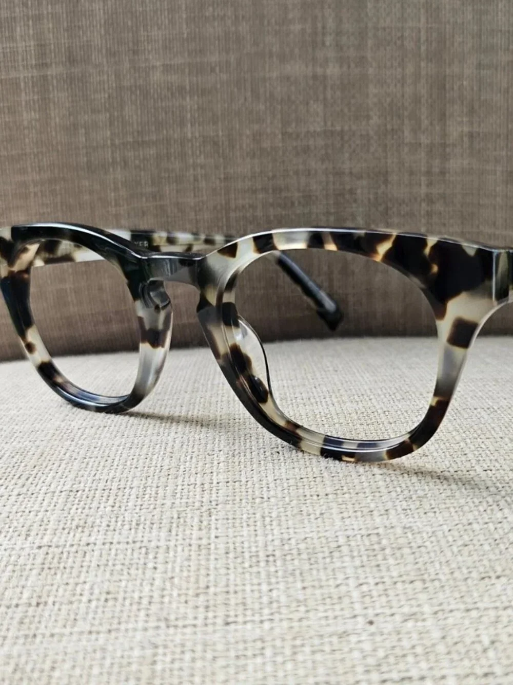 Warby Parker Women Eyeglasses Frame Gray Tortoise Eyewear CASPAR 245 Glasses